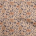 thumbnail image 1 of oneOone Velvet Orange Fabric Floral Retro Sewing Fabric By The Yard Printed Diy Clothing Sewing Supplies 58 Inch Wide, 1 of 5