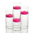 thumbnail image 1 of Richland Floating Candles & Eastland Cylinder Holders Dark Pink Set of 48, 1 of 1