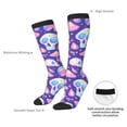 thumbnail image 6 of Fotbe Skull mushroom colorful print Women's Men's Novelty Crew Socks Cotton Socks Knee High Socks for Walking,Running,Nurses,Pregnancy, 6 of 8