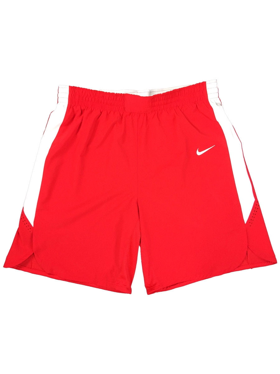 mens red and white nike shorts