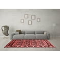thumbnail image 3 of Ahgly Company Indoor Round Oriental Red Traditional Area Rugs, 5' Round, 3 of 4