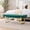 Green, variant on Faux Leather Ottoman Bedroom Bench, 46.5" Tufted Padded End of Bed Bench with Gold Legs, Upholstered Dining Table Bench Shoe Bench for Living Room Entryway Window