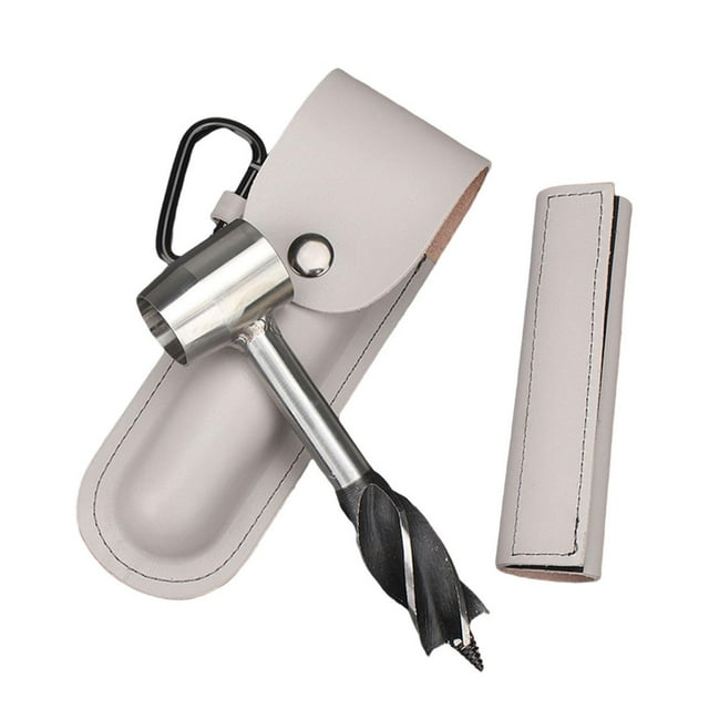 Broca de Barrena Manual, Herramientas de Bushcraft, Broca de Tornillo de Mano Multis para Carpintería, Broca Manual para Bushcrafting, Supervivenci blanco Sunnimix barrena manual