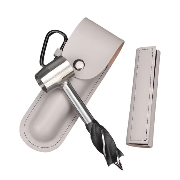 Broca de Barrena Manual, Herramientas de Bushcraft, Broca de Tornillo de Mano Multis para Carpintería, Broca Manual para Bushcrafting, Supervivenci blanco Sunnimix barrena manual
