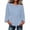 Light Blue, variant on Edvintorg Tops for Women Trendy Flutter Sleeve Crew Neck Loose Casual Business Tunic Shirts with Belt Womens Clothing Green M