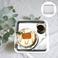 ITSELFER Stainless Steel Dessert Tray Cake Serving Plate Afternoon Tea