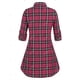 thumbnail image 3 of Blusa a Cuadros Abotonada Tamaño Grande Rosegal Blusas Tallas Grandes, 3 of 5