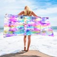 thumbnail image 1 of Summer Microfiber Beach Towel Double-faced Velvet Quick-drying Bath Towel, 1 of 3