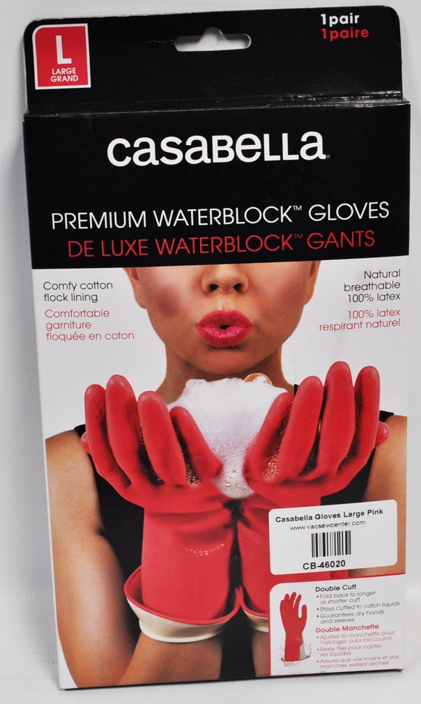 Casabella Water Block Premium Gloves Large Pink