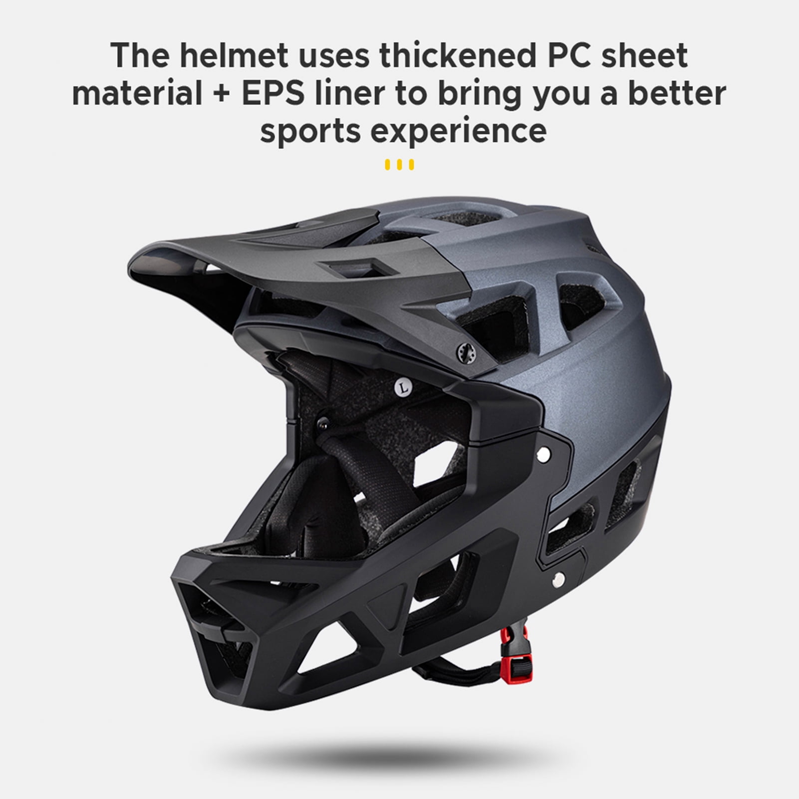 Full Face Bike Helmet Mountain Helmet for Adults, Racing Helmet for Men women with EEP Chin Support, 31 Breathable Lining, Light Design, Colors,