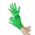 thumbnail image 4 of INSPIRE CHIC Women's Glove Satin Bead Decor Full Finger Wrist Length Short Gloves for Elegant Wedding Green, 4 of 6