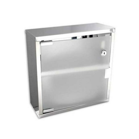 Stainless Steel Wall Cabinet With Frosted Glass Door Walmart Com