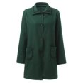 thumbnail image 4 of Akiihool Womens Coats Trendy Womens Lapel Collar Double Pea Coat Notch Lapel Single- Peacoat (AG,4XL), 4 of 5