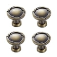 thumbnail image 3 of UPOUART 4Pcs Drawer Door Handles Ceramic Bronze Round Antique European Cabinet Style for Hotel, 3 of 8