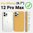 thumbnail image 2 of Shockproof Designed for iPhone 12 Pro Max Case, Liquid Silicone Phone Case with [Soft Anti-Scratch Microfiber Lining] Drop Protection 6.7 inch Slim Thin Cover, Honey Yellow, 2 of 16