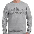 thumbnail image 2 of Skyline Cleveland Ohio Long Sleeve Shirt Unisex 2X-Large Grey, 2 of 5