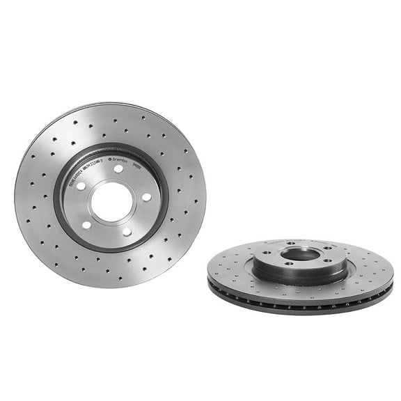 Brembo OE Part 09.9468.1X UV Coated Front Brake Rotor for Volvo C30, S40, V50 (2007-2012)