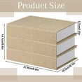 thumbnail image 2 of 3 Pcs Home Decorative Books Trianu Faux Book for Decoration Storage Box for Coffee Table Decor Book, Stacked Books for Book Shelf Decor, 8.6 x 6 x 1.8 inch, Beige, 2 of 7