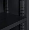 thumbnail image 2 of All Steel Bookcase 36" W x 12" D x 60" H Black 5 Openings, 2 of 7