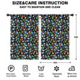 thumbnail image 2 of Blackout Kids Curtains,Colorful Cartoon Dinosaurs with ColorBlocks Pattern Childrens Insulated Curtains Set Of 2,Bedroom Essentials,Toddler Room Decor 42"x63", 2 of 5