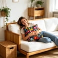 thumbnail image 5 of Outdoor Waterproof Pillow Covers 18X18 Set of 2 Floral Throw Pillow Covers Waterproof Patio Cushion Covers for Outdoor Furniture, 5 of 6