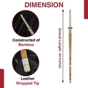 Armory Replicas 44-Inch Bamboo Kendo Shinai with Guard, Martial Arts Training Sword