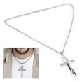 thumbnail image 1 of Collar de moda, collar de acero inoxidable para hombre, collar de acero inoxidable, alta capacidad Jadeshay A, 1 of 8