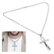 thumbnail image 2 of Collar de Acero inoxidable para hombre cadena exquisita colgante de moda accesorio regalo Bling Bling Color Acero, 2 of 14
