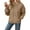 Khaki, variant on Clothes for Women Women's Solid Color Sweatshirt Women's Hoodie Winter Warm Oversized Pullover Sweatshirt With Jacquard Design Soft Cozy Casual Hooded Top For Fall And Cold Weather
