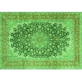 thumbnail image 1 of Ahgly Company Indoor Rectangle Medallion Green Traditional Area Rugs, 8' x 10', 1 of 1