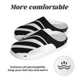 thumbnail image 6 of Yiaed Abstract Monochrome Profile Print Slippers Fuzzy Warm Cozy Slippers Non Slip House Slippers For Indoor Outdoor Slippers House Slippers-8, 6 of 7