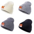 thumbnail image 3 of ITFABS Unisex Kids Cartoon Fox Knitted Caps Elastic Breathable Beanie Cap, 3 of 3