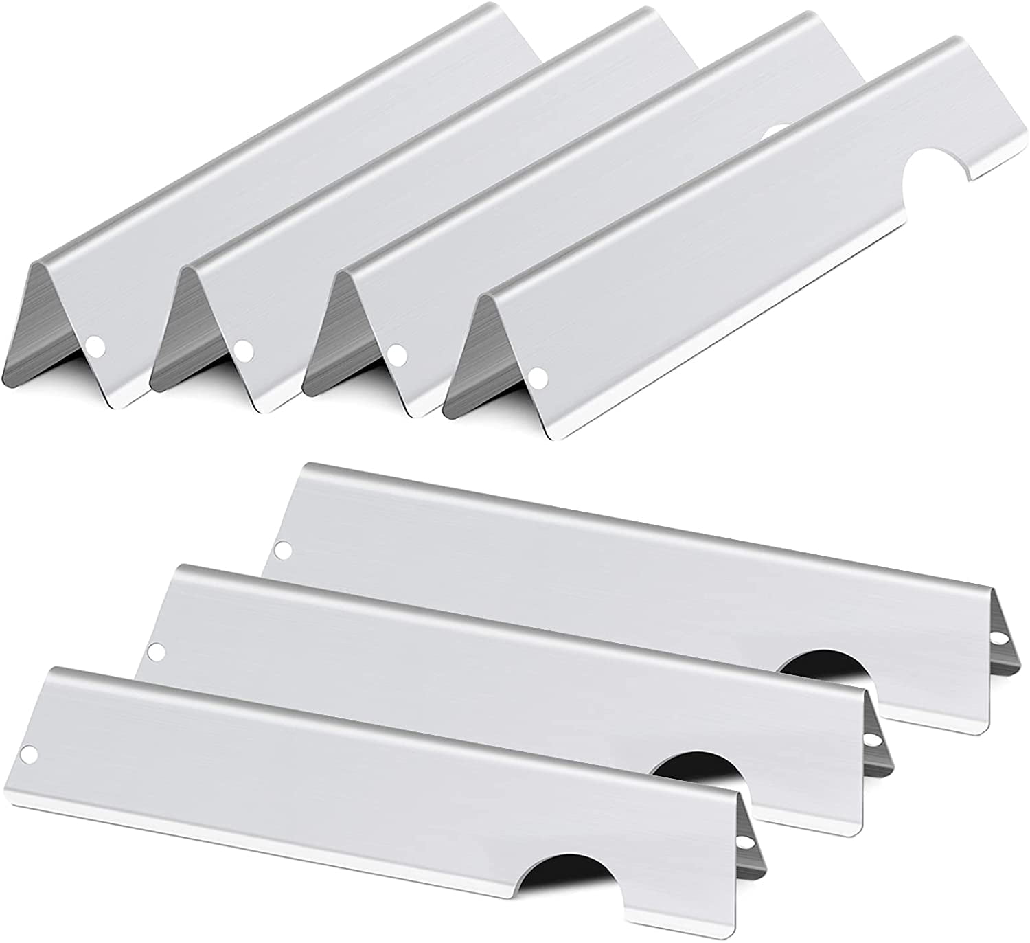Flavorizer Bars & Wärmeschutz Ersatz Für Weber Genesis II Grill - 7x Barren, 4x Abweiser