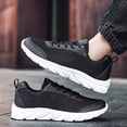 thumbnail image 4 of NOKIO Men's Running Shoes Non-S𝗅ip Walking Sneakers Lightweight Wide Width Workout Shoes 𝖫a𝖼e Up Casual Sports Shoes Breathable Mesh Outdoor Athlet𝗂c Shoes for Back to College, 4 of 8
