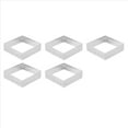 thumbnail image 2 of Anillo Perforado para Tartas Moldes para Tartaletas de Acero Inoxidable Forma Cuadrada Molde para Tartas CíRculo Herramienta para Hornear Pasteles Franceses, Paquete de 5, 2 of 5