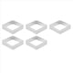 thumbnail image 2 of Anillo Perforado para Tartas Moldes para Tartaletas de Acero Inoxidable Forma Cuadrada Molde para Tartas CíRculo Herramienta para Hornear Pasteles Franceses, Paquete de 5, 2 of 5