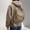 Khaki, variant on Backpack Hoodie for Men Women Zipper Cardigan Creative Hoodies Lightweight Travel Hooded Sweatshirts with Backpack (Coffee,S)