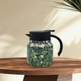 thumbnail image 1 of Glass&BottleFloral Pattern Tea Pot with Built-In Infuser and Stainless Steel Thermal Carafe – Mini Coffee Pot with Lid Hot Drink Serving for Home, 1 of 3