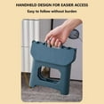 thumbnail image 3 of yilyih Folding Step Stool Step Stool Plastic Foldable Step Stools Non-Slip Surface with Carry Handle Collapsible Stool for Camping Hiking Fishing Bbq Foldable Step Stool Stool, 3 of 9