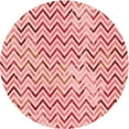 thumbnail image 1 of Ahgly Company Indoor Round Patterned Deep Rose Pink Area Rugs, 4' Round, 1 of 6