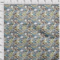 thumbnail image 4 of oneOone Polyester Lycra Brown Fabric Florals Fabric For Sewing Printed Craft Fabric By The Yard 56 Inch Wide, 4 of 4
