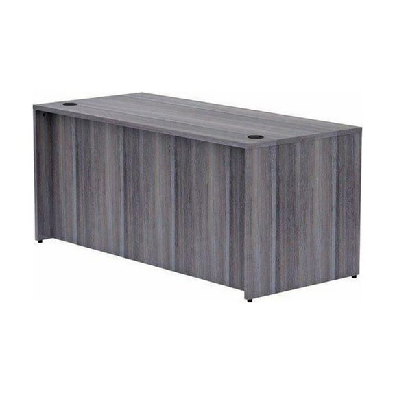 Lorell Desk Shell, Rectangular, 66"X30"X29-1/2", Weathered Charcoal (LLR69546)