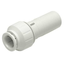 John Guest Reducer,1 x 3/4 In.,Tube,PEX,White PEI063628
