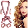 thumbnail image 1 of Rizador de pelo sin calor (rosa), rizadores de pelo sin calor Rodillo de pelo sin calor de terciopelo Varilla para rizar sin calor Diadema Rodillo de pelo sin calor Rizador Rizador Cabello suave para, 1 of 5