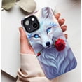 thumbnail image 5 of Fantasy Fox Rose Art Phone Case Compatible with iPhone 11/12/13/14/15/16 Pro Max Plus, Enchanting Design for Fantasy Fans & Gift Givers, 5 of 9
