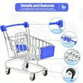 thumbnail image 3 of CNKOO 4 Pcs Mini Chariot de Courses Chariot de Courses Coloré Mini Chariot à Main Mode Mini Ulitily Trolley Rangement de Bureau ZZZ, 3 of 5