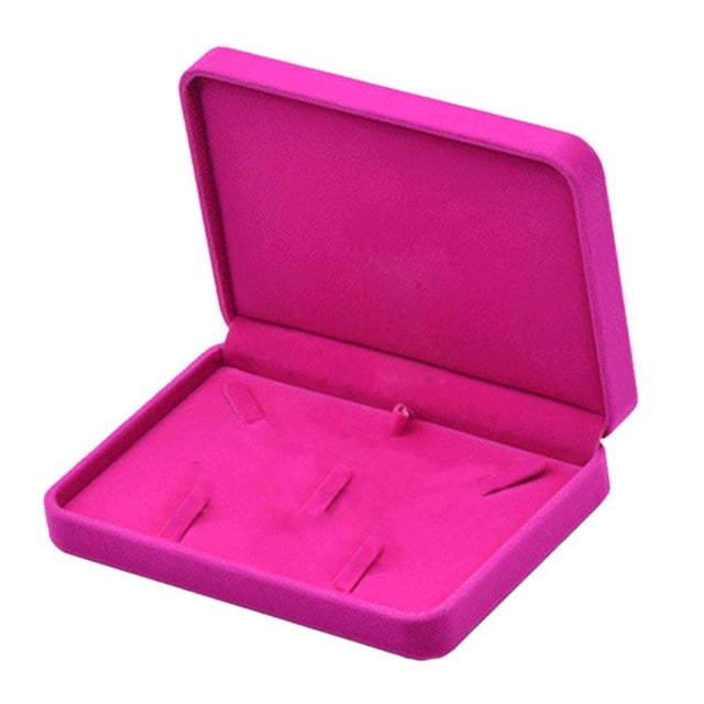 Conjunto de , bandeja portátil, pendientes, pendientes, Hugo Caja de visualización del collar de terciopelo