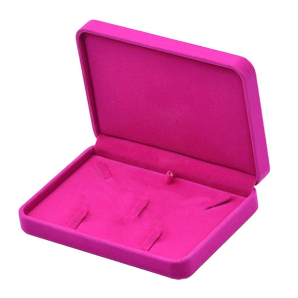 Conjunto de , bandeja portátil, pendientes, pendientes, Hugo Caja de visualización del collar de terciopelo