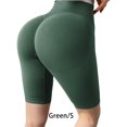 thumbnail image 3 of Pantalones cortos de Yoga Sonducket para mujeres y niñas Verde S, 3 of 6