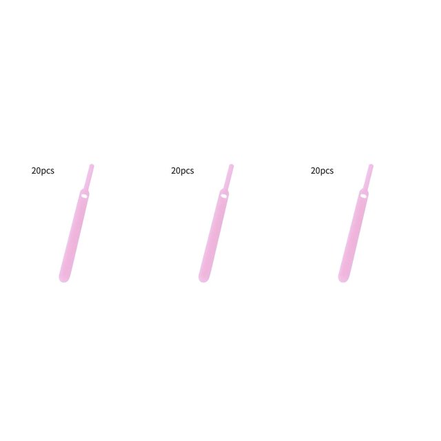tamizeot 20pcs Cable Organizers Fasten Mouse Cable Mouse Cable Ties Polyester Ties Polyester Sticky Zip Wire Winders Pink 10MM*130MM 3Set